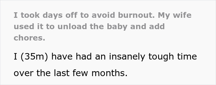 Wife Unloads Baby And Chores Onto Man During His Emergency Time Off, He Falls Apart Wife Unloads Baby And Chores Onto Man During His Emergency Time Off, He Falls Apart
