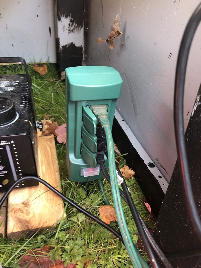 Rain Or Shine, The Outdoor Power Strip With Covers And Overload Protection Switch Keeps Your Outdoor Electronics Powered And Protected