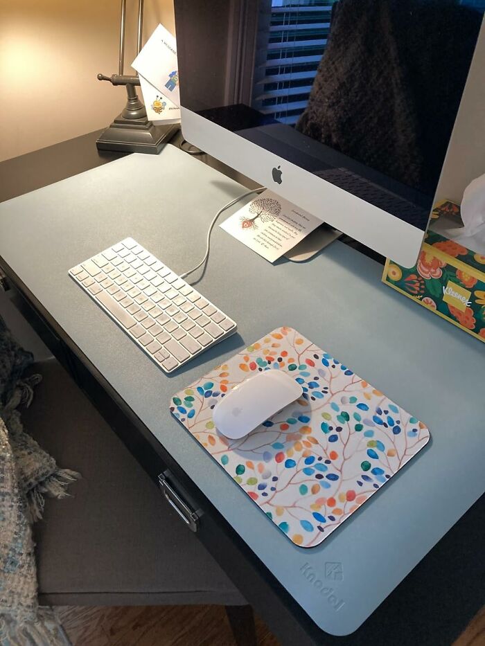 A Large Desk Mat Is Exactly The Kind Of Refinement Your Bestie's Desk Needs 