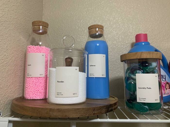 Ditch The Plastic, Go For Glass With These Chic Laundry Detergent Dispenser Jars