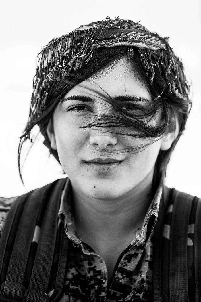 Northern Syria, Kobani Canton, May 2016: Portrait Of A Kurdish Fighter