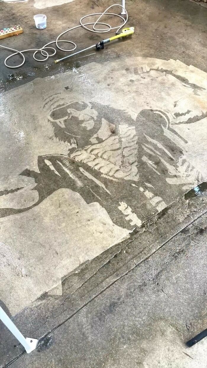 Artist Creates Works Of Art Using A Pressure Washer (26 Pics)(Interview)