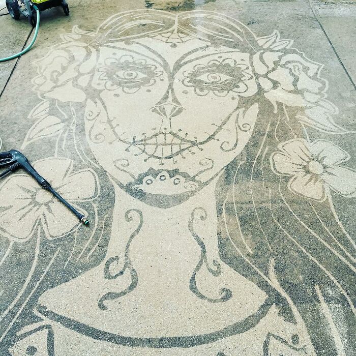 Artist Creates Works Of Art Using A Pressure Washer (26 Pics)(Interview)