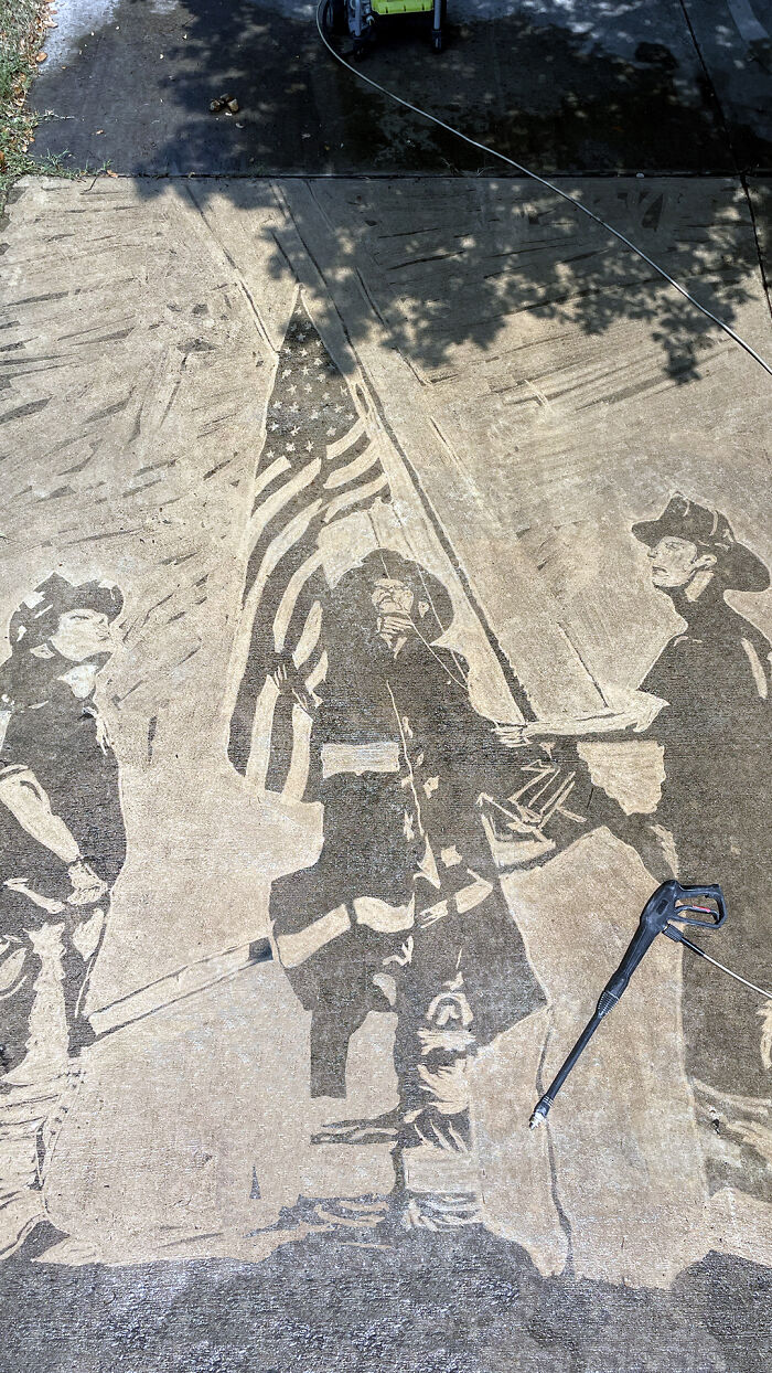 Artist Creates Works Of Art Using A Pressure Washer (26 Pics)(Interview)