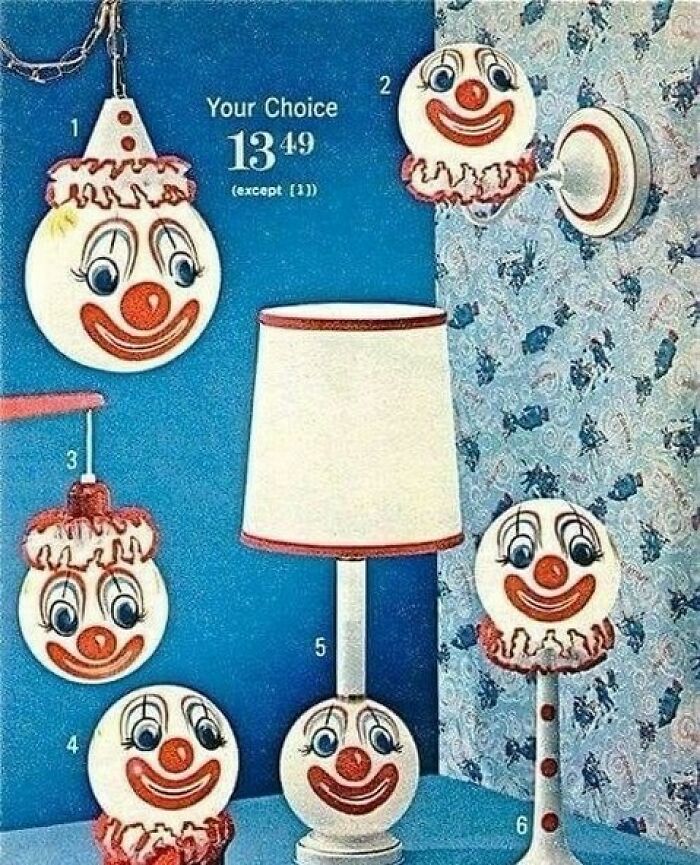 Vintage Clown Decor