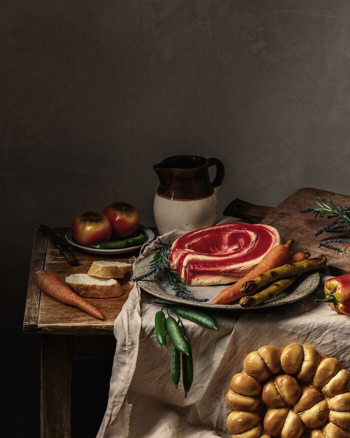 We Transformed Dusty Vintage Fake Food Into Stunning Still Life "Paintings"