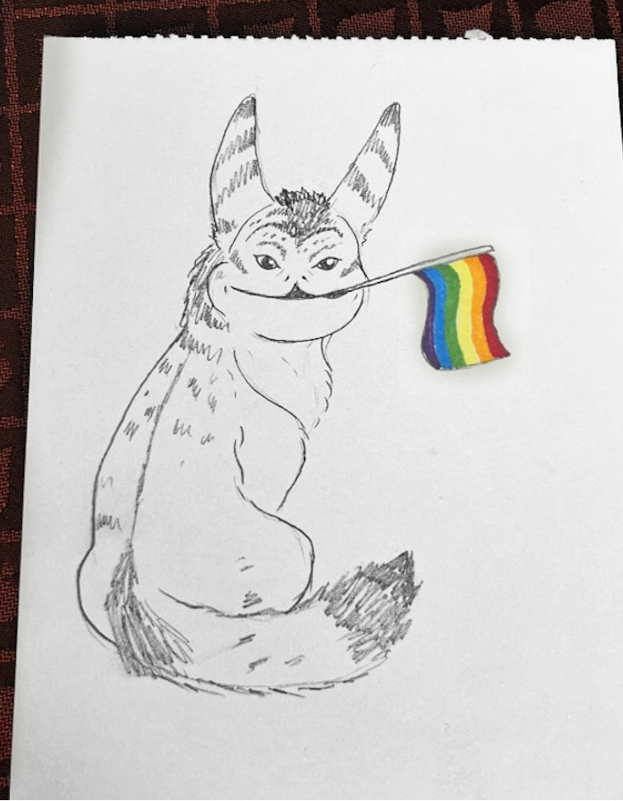 Lothcat Says "Gay Pride"!
