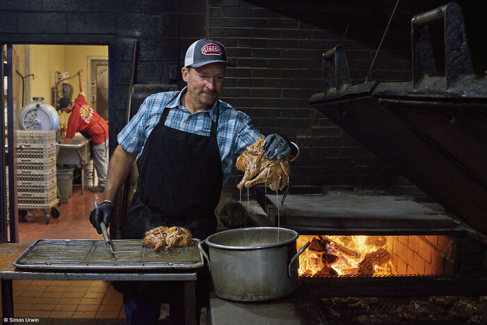 1st Place, The James Beard Foundation Photography Award: Pitmaster, Big Bob Gibson's, Decatur, Al By Simon Urwin
