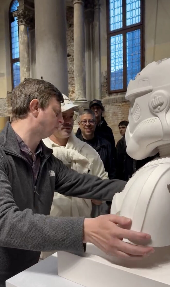 Artist Gives His Completely Blind Friend A Personal Tactile Tour Of His Venice Exhibition