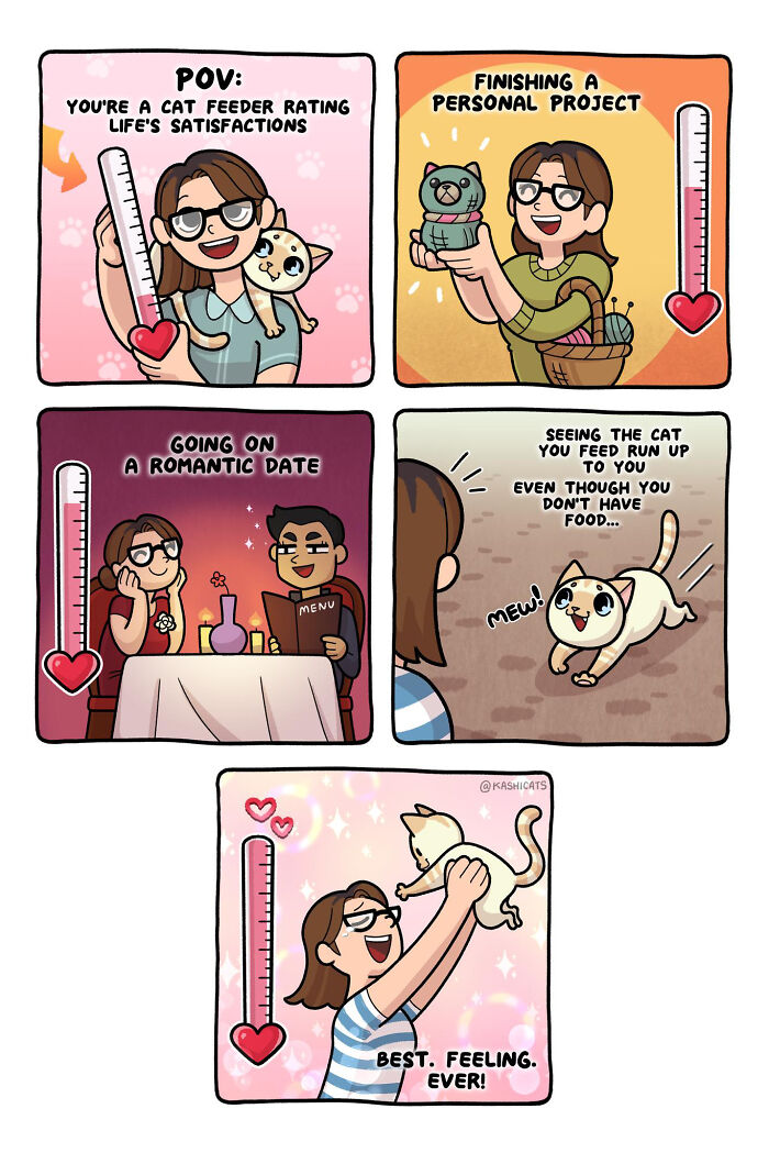 This Artist Shows Her Daily Life With Cats In An Adorable Way