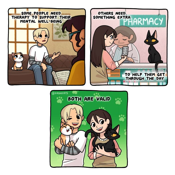 This Artist Shows Her Daily Life With Cats In An Adorable Way