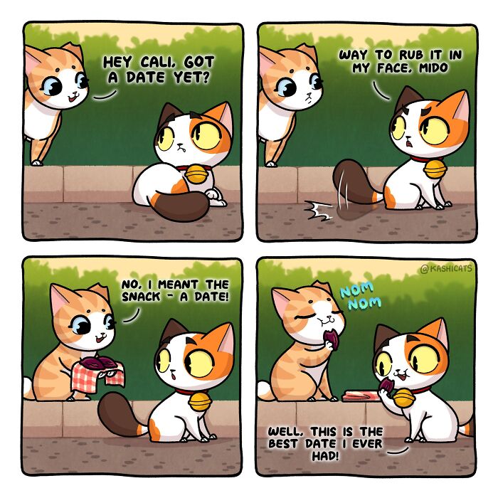 This Artist Shows Her Daily Life With Cats In An Adorable Way