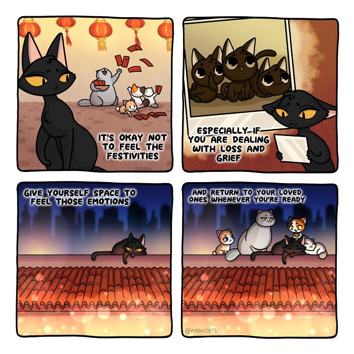 This Artist Shows Her Daily Life With Cats In An Adorable Way