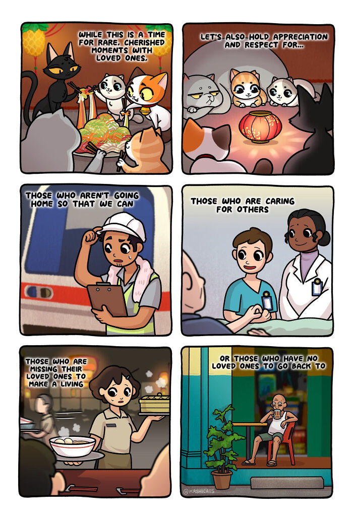 This Artist Shows Her Daily Life With Cats In An Adorable Way