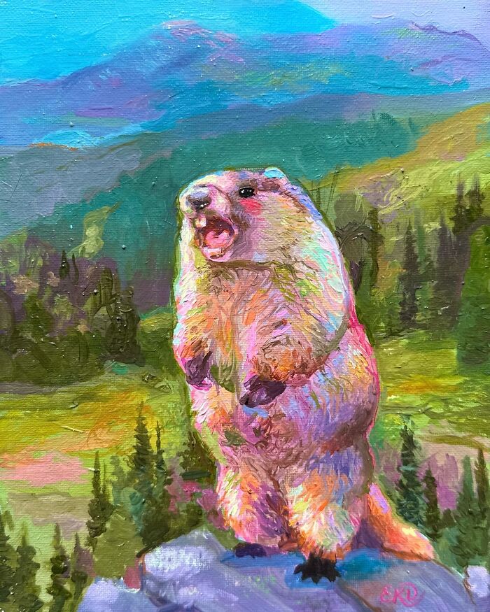 Whimsical Worlds In Paint: Exploring Emily Dunlap's Animal And Fantasy Art