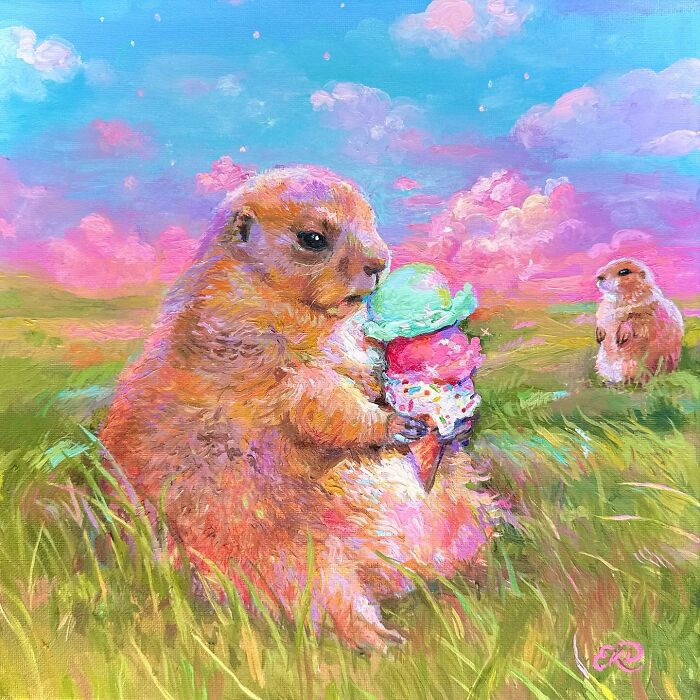 Whimsical Worlds In Paint: Exploring Emily Dunlap's Animal And Fantasy Art