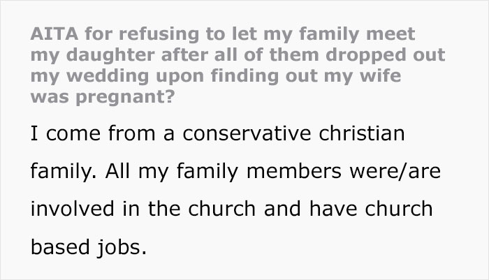 Man Abandoned By Family On His Wedding Day, Refuses To Allow Them To Meet His Baby