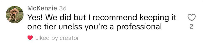 “Nothing Weird About It”: Bride Makes Her Own Wedding Cake The Morning Of The Ceremony “Nothing Weird About It”: Bride Makes Her Own Wedding Cake The Morning Of The Ceremony