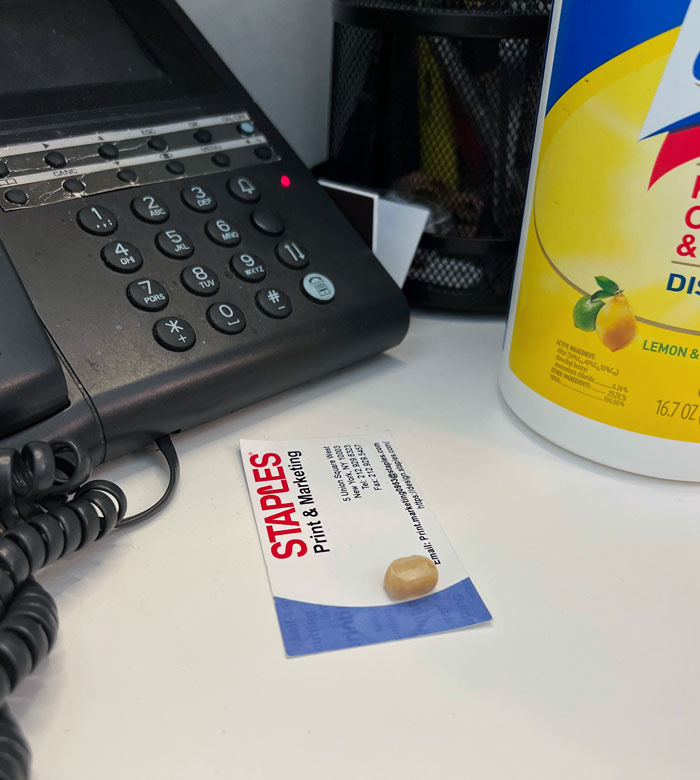 My Coworker Left His Tooth On The Desk. Again