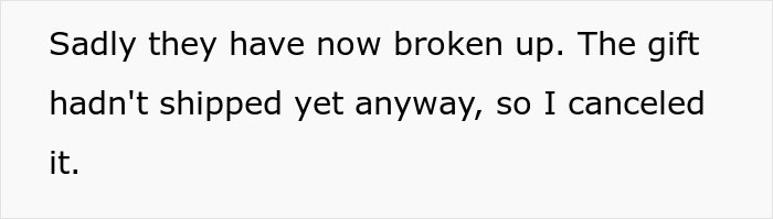 "AITA For Canceling A Wedding Gift When The Wedding Was Canceled?" "AITA For Canceling A Wedding Gift When The Wedding Was Canceled?"