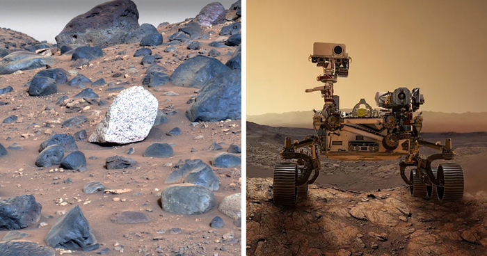 Scientists Intrigued After Finding A Totally Different Kind Of Boulder On Mars