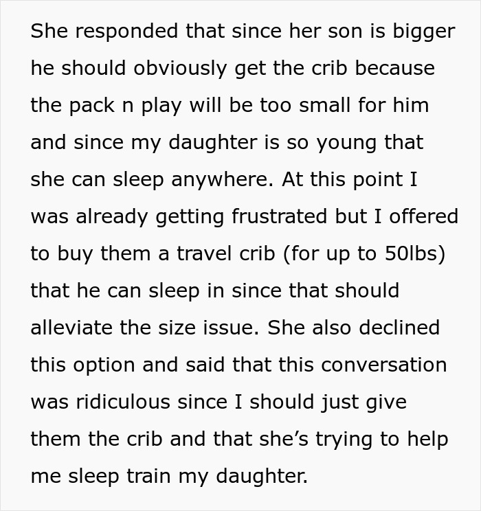 Family Visit Goes Wrong When SIL Demands 5-Month-Old Baby&rsquo;s Crib For Her Own Son, Mom Refuses