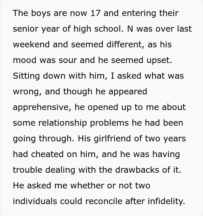 &ldquo;AITA Because I Told My Ex-Husband&rsquo;s Son The Truth About Why We Divorced&rdquo;