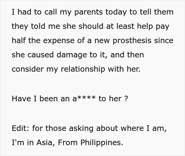 Guys' Trip Prompts Woman To Hide Her BF's $7000 Prosthetic, He Freaks Out When It Gets Ruined