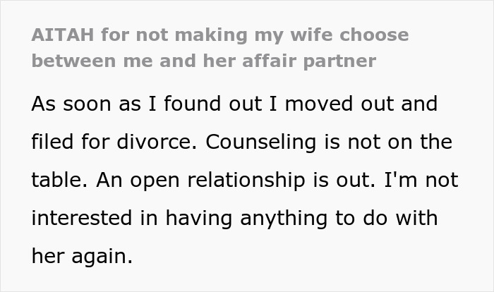 "I Don't Want Her": Man Divorces Cheating Wife, Faces Backlash From Friends For Not Saving Marriage "I Don't Want Her": Man Divorces Cheating Wife, Faces Backlash From Friends For Not Saving Marriage