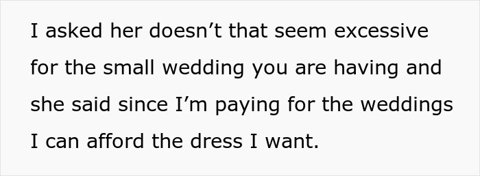 Parent Wants To Help Son And His Bride Out Financially, Refuses After Bride Picks $10k Wedding Dress