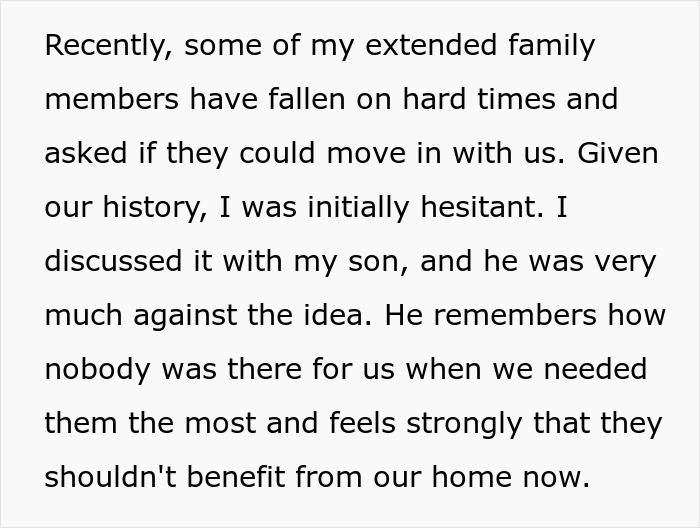 Single Mom And Teen Refuse To Let Family Move In After Being Left To Fend For Themselves For Years Single Mom And Teen Refuse To Let Family Move In After Being Left To Fend For Themselves For Years