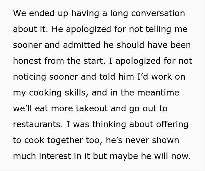 Wife Thinks Her Husband Loves Her Cooking, Is Confused When She Finds Out Why