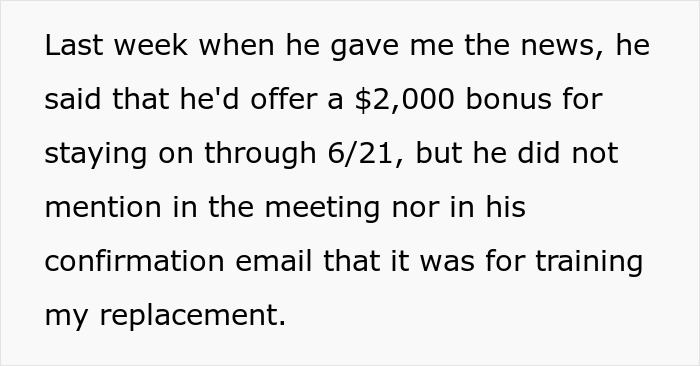 Boss Decides To Replace Employee To Save Money, Expects Her To Train New Hire