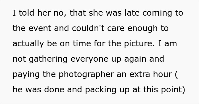 DIL Misses Being In Family Pic While In Bathroom, Husband Doesn't Speak Up Despite Mom Asking Twice