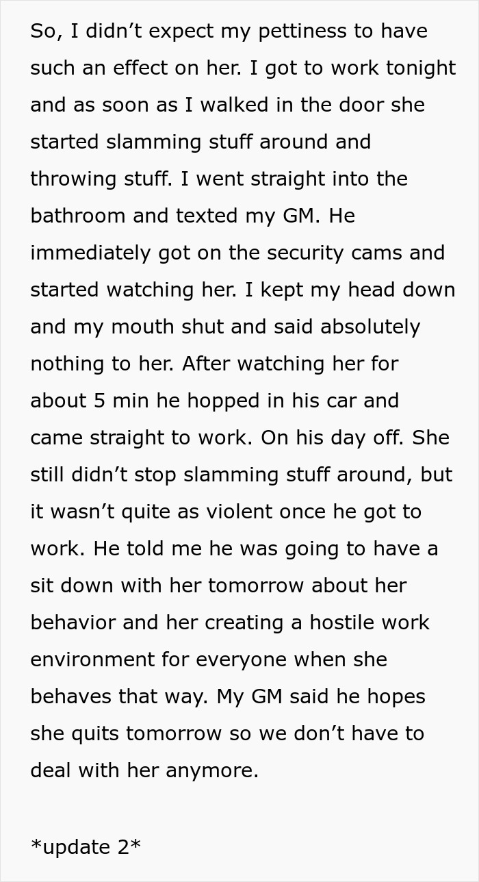 Woman Goes The Extra Mile For A Troubled Coworker, Discovers Her Toxicity And Takes Petty Revenge Woman Goes The Extra Mile For A Troubled Coworker, Discovers Her Toxicity And Takes Petty Revenge
