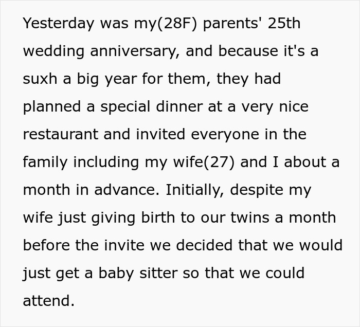 Woman Prioritizes Grieving Wife And Newborn Twins Over Mother&rsquo;s Anniversary, Faces Hell From Her