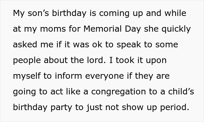 Single Dad Stands Up To His Family When They Try To Make His Son&rsquo;s Birthday A Religious Event