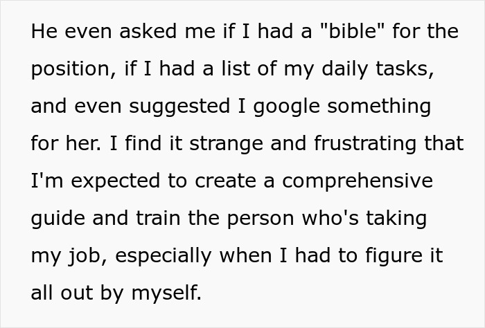 Boss Decides To Replace Employee To Save Money, Expects Her To Train New Hire
