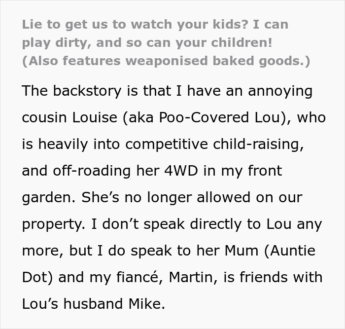 Woman Agrees To Babysit Cousin’s Kids In An Emergency, Takes Revenge After Learning That She Lied Woman Agrees To Babysit Cousin’s Kids In An Emergency, Takes Revenge After Learning That She Lied