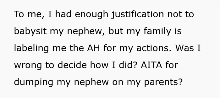 Woman Stands Firm Against Babysitting Nephew Without Notice, Sparks Drama