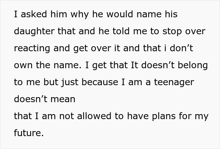 "[Am I The Jerk] For Walking Out Of The Room After My Brother Told Me The Name Of His Baby?"