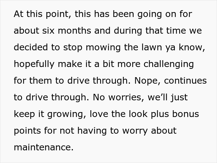 Woman Prevents Random Truck From Passing Through Her Property By Hiding Star Pickets In Her Lawn