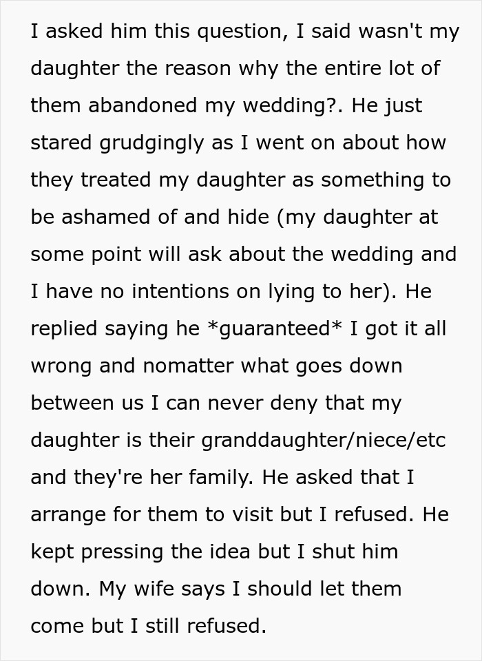 Man Abandoned By Family On His Wedding Day, Refuses To Allow Them To Meet His Baby