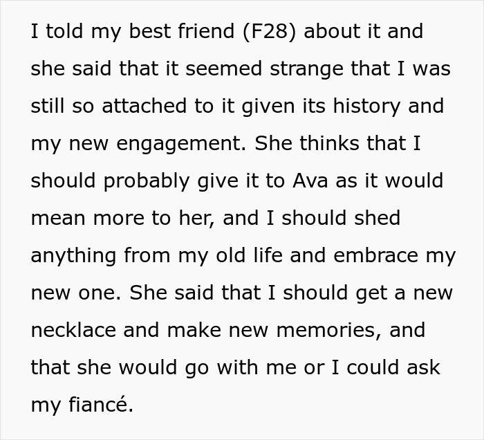 Widow Loves Wearing Her Necklace Made From Her Late Husband’s Wedding Band, SIL Wants It Widow Loves Wearing Her Necklace Made From Her Late Husband’s Wedding Band, SIL Wants It