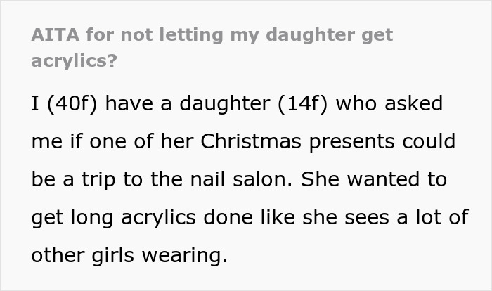 Woman Expects Daughter To Get Cheap Press-On Nails Over Acrylic Ones, Netizens Bash Her Woman Expects Daughter To Get Cheap Press-On Nails Over Acrylic Ones, Netizens Bash Her