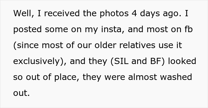 Woman Lashes Out At SIL Who Complained About How She Looked In Photos After Ignoring Wedding Theme