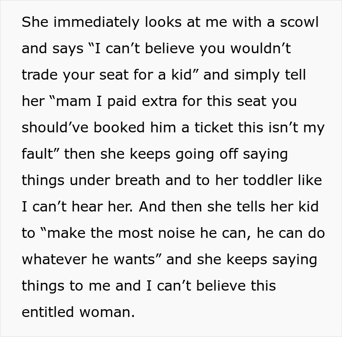 Mom Tells Toddler To Be Noisy And Annoying After Woman Refuses To Give Up Her Seat, Regrets It
