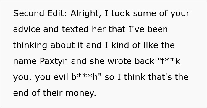 Son&rsquo;s GF Calls Mom An &lsquo;Evil B&rsquo; For Refusing To Rename Her Baby, She Stops Giving Him Money