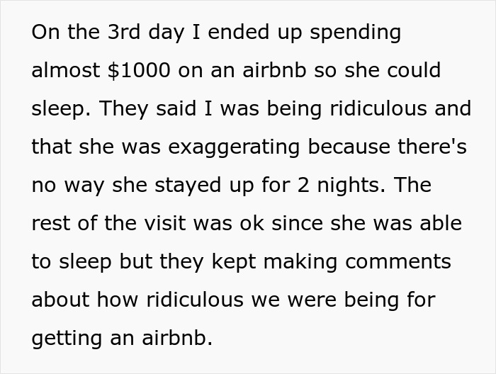 Man Spends $1,000 On An Airbnb After His Parents Ignored His GF&rsquo;s Sleeping Needs For 2 Days