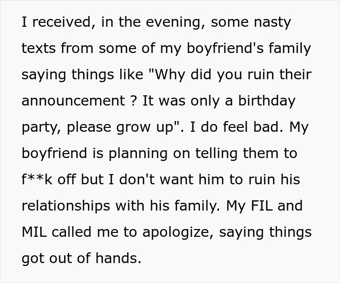 Woman Leaves Her Birthday Party After SILs&rsquo; Pregnancy Announcement, Gets Blamed For Ruining It